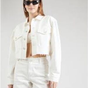 G-Star RAW | Cropped Wander Denim Jacket | Chalk White | Women's XS | New w/-Tag